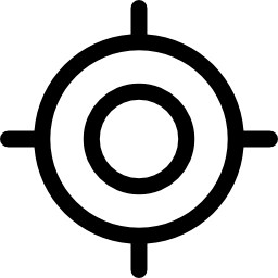 objetivo de tiro de francotirador icono
