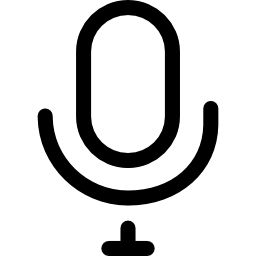 microfono di vecchia moda icona