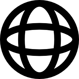 griglia del globo terrestre icona