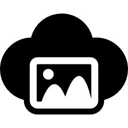 imagen en la nube icono