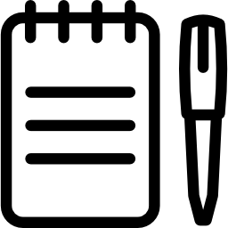 Примечание и ручка иконка