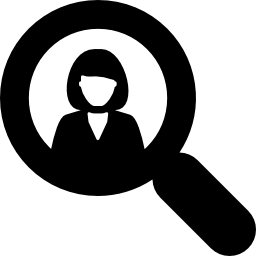 Female User Search icon