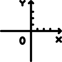 sistema de coordenadas cartesianas icono