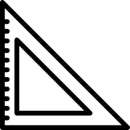 triângulo escolar Ícone