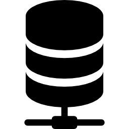 almacenamiento de datos conectados icono
