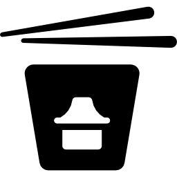 Chinese Food Box and Chopsticks icon