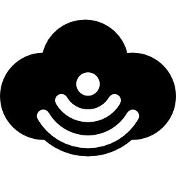 wi-fi cloud computing icona