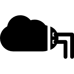 verbonden cloudcomputing icoon
