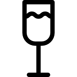 copa de vino blanco icono