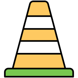 Traffic cone icon