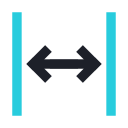 horizontale uitlijning icoon