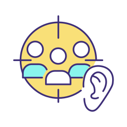 Listen actively icon