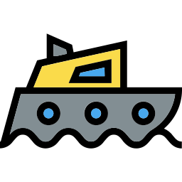 Моторная лодка иконка