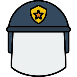 capacete da polícia Ícone