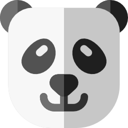 miś panda ikona