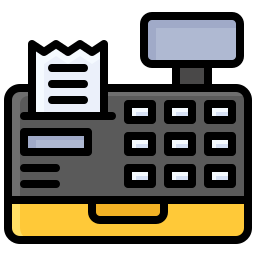 Cashier machine icon