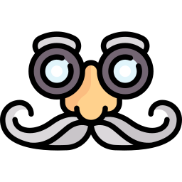 Glasses with mustache icon