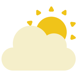 chmura słońca ikona