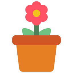 Flower pot icon