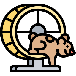 rueda de hamster icono