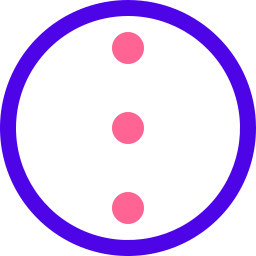 Menu-dots-vertical icon