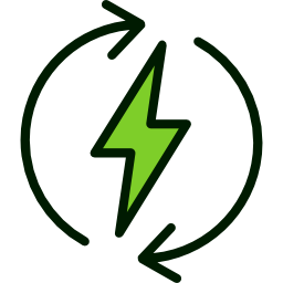 Green energy icon