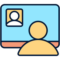 Online conference icon