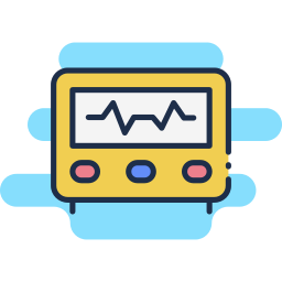 monitor ecg icona