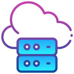 Cloud hosting icon