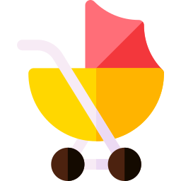 Baby stroller icon