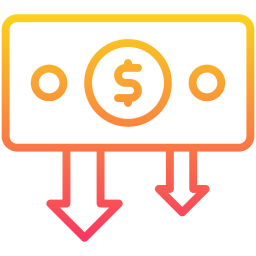 Money loss icon