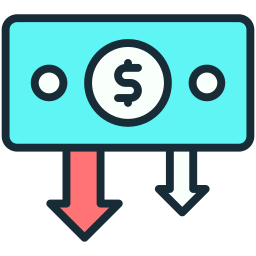 Money loss icon