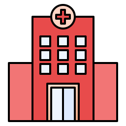 Hospital building icon