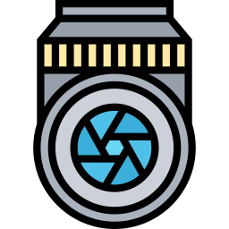 Camera lens icon