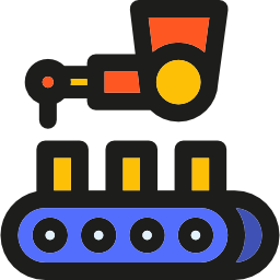 Industrial robot icon