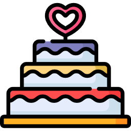 Wedding cake icon