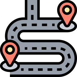 mapa vial icono