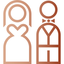 pareja de boda icono