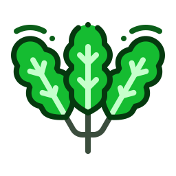 hojas de mostaza icono