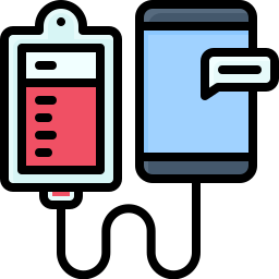 Blood transfusion icon