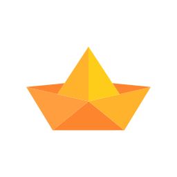 Paper boat icon