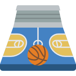 Basketball court icon