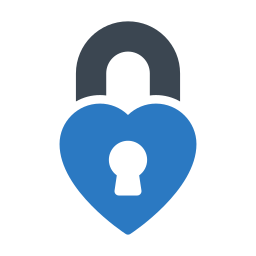 Heart lock icon