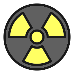 energía nuclear icono