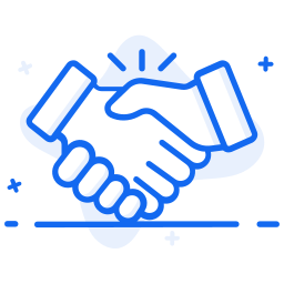 Partnership handshake icon