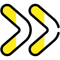 rechtse pijlen icoon