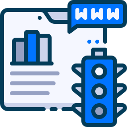trafic web Icône