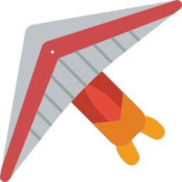 Hang gliding icon