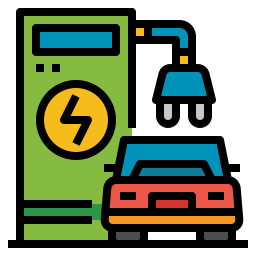 Electric car icon