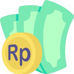 rupia indonesia icono
